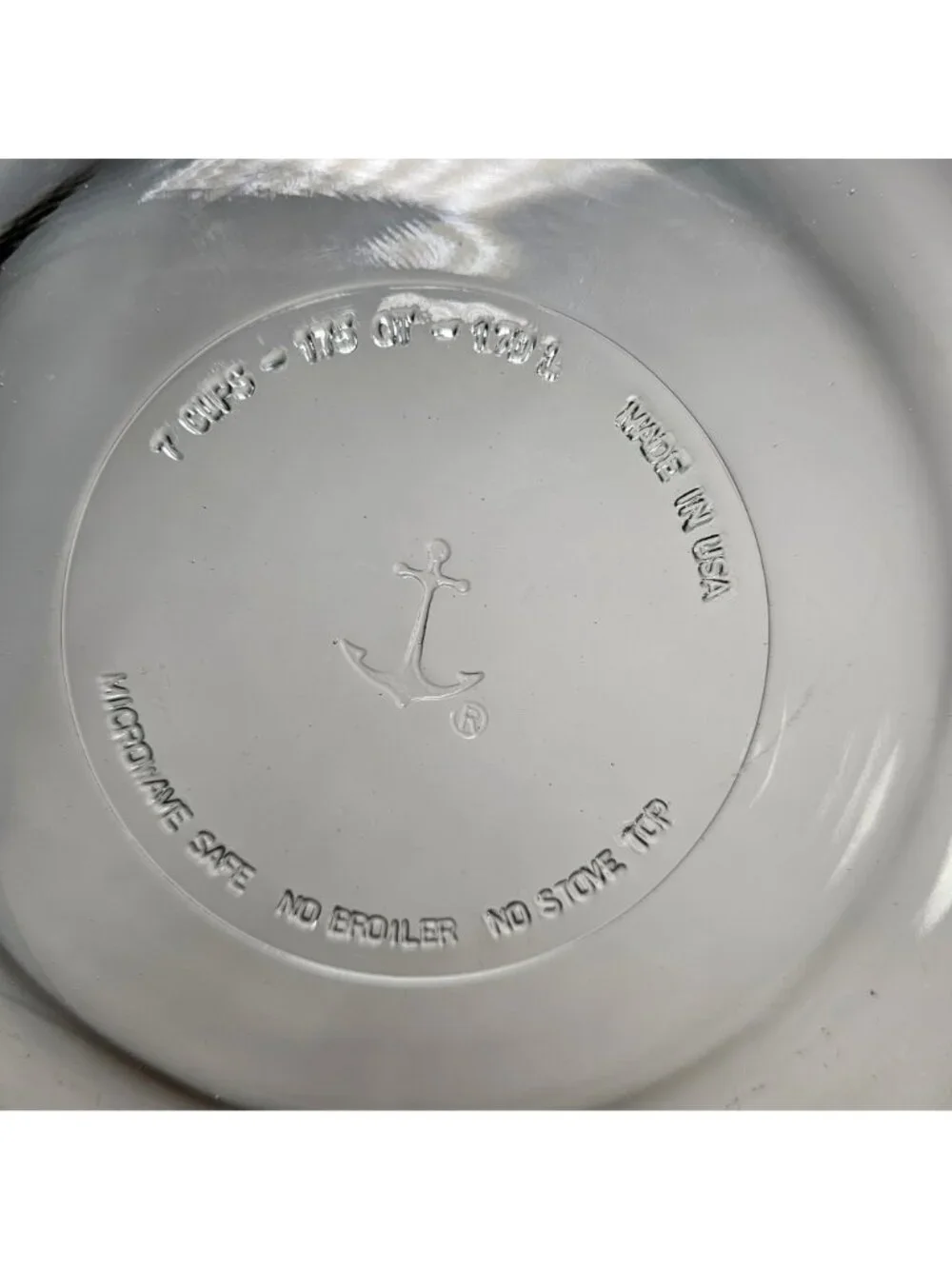 Anchor Hocking Clear Glass Nesting Mixing Bowls Set Of 3 Microwave Safe USA